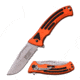 Mtech Folding Blade, 3.25in, Stainless Steel Blade, Rubberized 2 Tone Black &amp; Orange Anodized Aluminum Handle, MT-A922OB