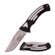 Mtech Folding Blade, 3.25in, Stainless Steel Blade, Rubberized 2 Tone Black &amp; Silver Anodized Aluminum Handle, MT-A922BS