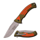 Mtech Folding Blade, 3.25in, Stainless Steel Blade, Rubberized 2 Tone Green &amp; Orange Anodized Aluminum Handle, MT-A922GO