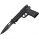 Mtech Gun Shaped Folder Knife, 4.5in. Closed MT771BK