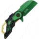 Mtech Black/Green A/O Folding Knife, 3.75in Closed, 2.25in Green Tini Coated Stainless Wharncliffe Blade, Black/Green ABS Handle, MT-A1199BGN