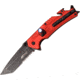Mtech Linerlock A/O Red Folding Knife, 3.25 black stonewash finish stainless blade, Red aluminum handle, MT-A1114RD