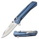 Mtech Manual Folding Knive, 3.25in Blade, 3CR13 Steel Blade Knive, Black/Blue, MT-1109BL