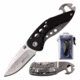Mtech MT-1016BK Manual Folding Knife, 2.1in, 3CR13 Stainless Steel, Spear Point, Steel Blade, G10 Handle, Black, MT-1016BK