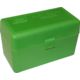 MTM Case-Gard 50 Flip Top Rifle Ammo Box for Large Magnum Calibers Green RLLD-50-10