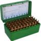 MTM Case-Gard 50 Rifle Ammo Boxes .22 Bench Rest &amp; 6mm PPC Green