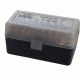 MTM Case-Gard 50 Rifle Ammo Boxes .220 Swift To .458 Winchester Mechanical Hinge Clear Smoke/Black