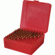 MTM RM-100 Rifle Ammo Box .22-250/.308/.243 Clear Red RM-100-29
