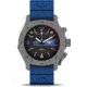 MTM Special Ops Vulture Grey Wristwatch with Blue Dial &amp; Blue Rubber II Band, Grey, 47mm, VGBLUBLUR2MTM