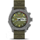MTM Special Ops Vulture Wristwatch Grey Green Dial &amp; Green Rubber II Band, Grey, 47mm, VGGRNGRNR2MTM