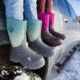 Muck Boots Element Boot - Kids, Gray/Teal Fade, 2, KEL-102-GRY-020