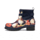 Muck Boots Liberty Ankle Leather Perf - Womens, Navy Floral, 5, LWKR-2FLR-NVY-050