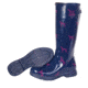 Muck Boots Women's Bergen Tall Boot, Navy/Dog Print, 8 WBT-2DOG-NVY-080