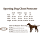 Mud River Upland Dog Chest Guard, Orange, M, 18571