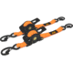 Muddy Retractable Ratchet Straps, 1in x 10ft, Orange, 2 Pack, 1408827
