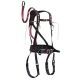 Muddy Safeguard Harness, includes Lineman's Belt, Tree Strap, Suspension Releif Strap, Caribiner, Black/Pink, S/M MSH405-SM