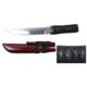 Musashi Asuka Tanto, 15in Hand Forged Razor Sharp Blade With 1045 Carbon Steel, Red, SS073BD