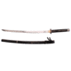 Musashi Bills Sword, 27in Carbon Steel Hand Forged Katana Blade, Black Wood Saya, SS028BK-1C