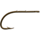 Mustad Classic Beak Hook, Forged, 2 Slices in 1X Long Shank, Offset, Ringed Eye, Bronze, Size 4, 10 per Pack, 92661-BR-4-10