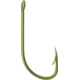 Mustad Classic Beak Hook, Forged Special Long Shank, Offset, Ringed Eye, Bronze, Size 1/0, 100 per Pack, 92671-BR-1/0-100
