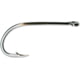Mustad Classic Beak Hook, Forged, Special Long Shank, Offset, Ringed Eye, Nickel, Size 6, 10 per Pack, 92671-NI-6-10