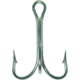 Mustad Classic Treble Hook, Standard Shank Ringed Eye, Duratin, Size 4, 25 per Pack, 3551-DT-4-25