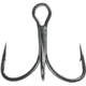 Mustad KVD Elite Triple Grip Treble 2X Short 1X Strong, Forged, Black Nickel, Size 1/0, 11/pack, TG76NP-BN-1/0-6U