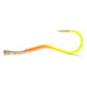 Mustad Slow Death Aberdeen Hook, Special Bent Shank, Chartruese Orange, Size 1, 8 per Pack, 33862NP-CO-1-8U