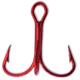 Mustad Triple Grip Treble Hook, Chemically Sharpened Point, 2X Short Shank, Special Wide Bend, Ringed Eye, Size 4, 10 per Pack, 36246-RB-4-10