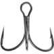 Mustad Ultrapoint KVD Elite Opti-Angle Treble Hook, Needle Point, Wide Gap, Ringed Eye, Black Nickel, Size 4, 6 per Pack, TG76NP-BN-4-6U