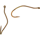 Mustad Ultrapoint Slow Death Hook, Needle Point, Kinked/Curved Shank, Aberdeen, Ringed Eye, Bronze, Size 4, 10 per Pack, 33862NP-BR-4-10U