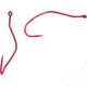 Mustad Ultrapoint Slow Death Hook, Needle Point, Kinked/Curved Shank, Aberdeen, Ringed Eye, Red, Size 2, 10 per Pack, 33862NP-RB-2-10U