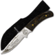 Mustang Grey Wolf Fixed Blade Knife, Walnut Handle, Plain FP74411