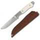 Mustang Montana Fixed Blade Knife, Ersatz Ivory Handle, Plain FP74400