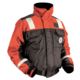 Mustang Survival Classic Bomber Jacket w/SOLAS Tape - Large - Orange/Black, MJ6214T1-L-OR/BK