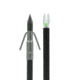 Muzzy Lighted Carbon Composite Arrow, Gar Point w/ Green X Nock, 1320-C