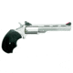 North American Arms Mini-Master Revolver, .17 Hornady Magnum Rimfire, 4 in barrel, stainless steel frame, black rubber grip, revolving chamber, single-action, half-way notch cylinder, blade front, notch rear, 5 round magazine, NAA-MINI-MST-FRRMPG