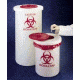 Nalge Nunc Biohazardous Waste Containers, NALGENE 6370-0004