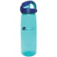 Nalgene On-The-Fly Lock-Top Sustain Bottle, 24 oz, Blue with Aqua Cap, 24oz, 5565-3424