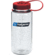 Nalgene Wide Mouth On The Fly Sustain Water Bottle, 16 oz, Clear with Red Cap, 16oz, 682021-0335