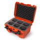 Nanuk 918 6 Lens Case w/ Foam, Orange, Medium, 918S-080OR-0A0-19337