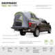 Napier Backroadz Truck Tent, Full Size Regular Bed, Gray/Green, 6.4-6.7 ft, 19022