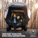 Napier Sportz Cove Tent, Small to Mid-Sized SUV/CUV, Black/Gray, 61000