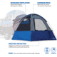 Napier Sportz Link Attachment Tent, Blue/Gray, 51000