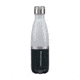 Nathan Chroma Steel Bottle 3 Tone, Grey Violet/Black/Silver, 500mL NS4429-0284-500ML