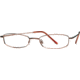National NA0017 Eyeglass Frames - Shiny Dark Brown Frame Color