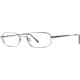 National NA0028 Eyeglass Frames - Shiny Gun Metal Frame Color