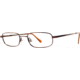 National NA0028 Eyeglass Frames - Shiny Dark Brown Frame Color