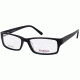 National NA0300 Eyeglass Frames - Shiny Black Frame Color