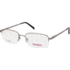 National NA0302 Eyeglass Frames - Shiny Gun Metal Frame Color